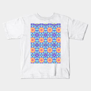 Psychedelic Floral Pattern Kids T-Shirt